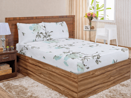 Jogo de Lençol King Percal 200 Fios 3 peças Estampado. miniatura 11