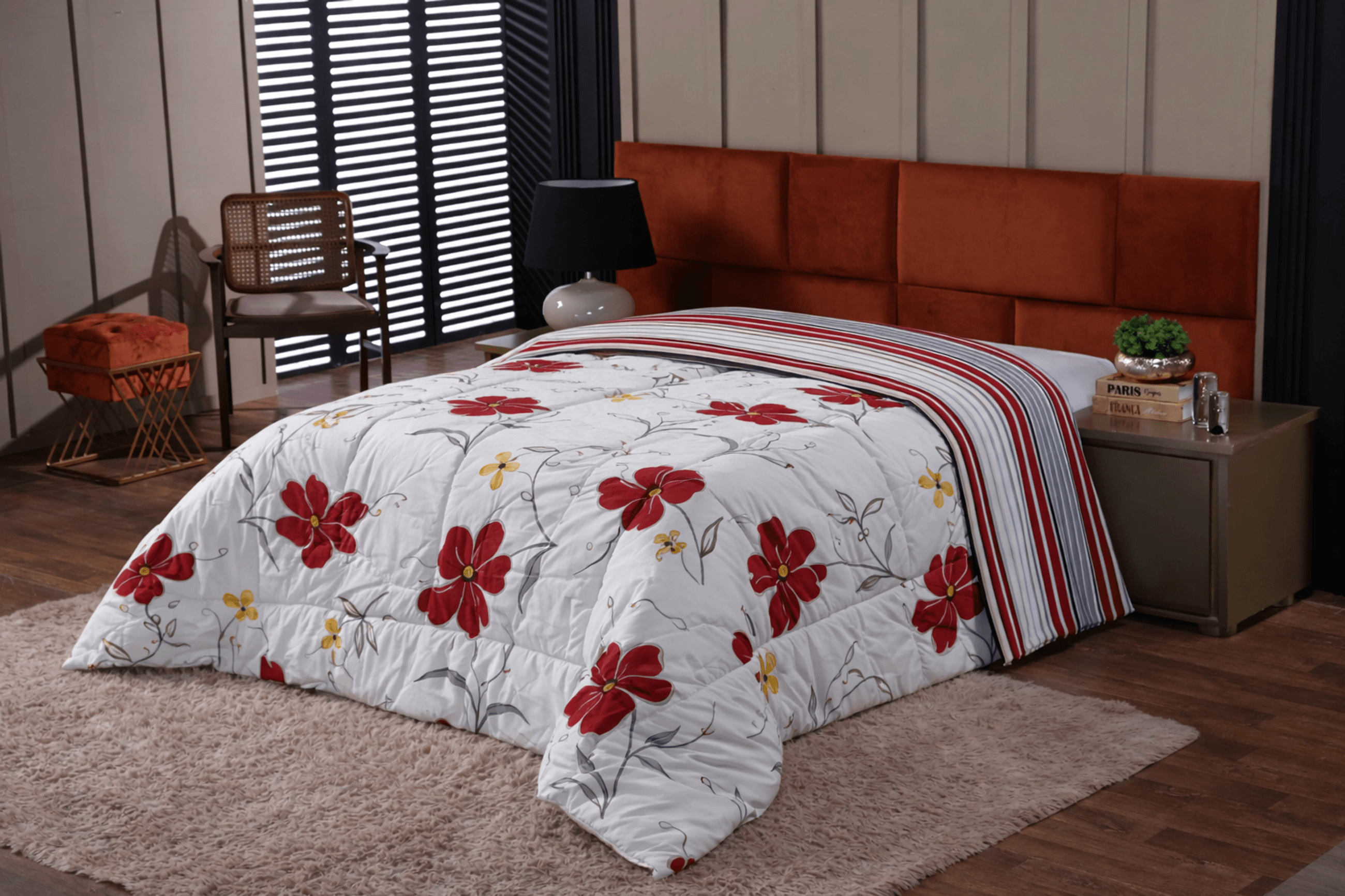 Edredom Queen Percal 200 Fios Estampado