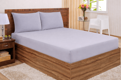 Jogo de Lençol Queen Percal 200 Fios 3 peças Liso. miniatura 2