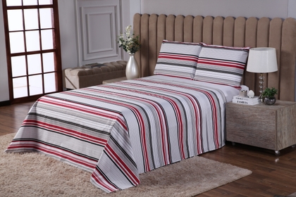 Jogo de Lençol Queen Percal 200 Fios 4 peças Estampado miniatura 5