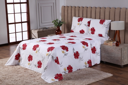 Jogo de Lençol Queen Percal 200 Fios 4 peças Estampado miniatura 4