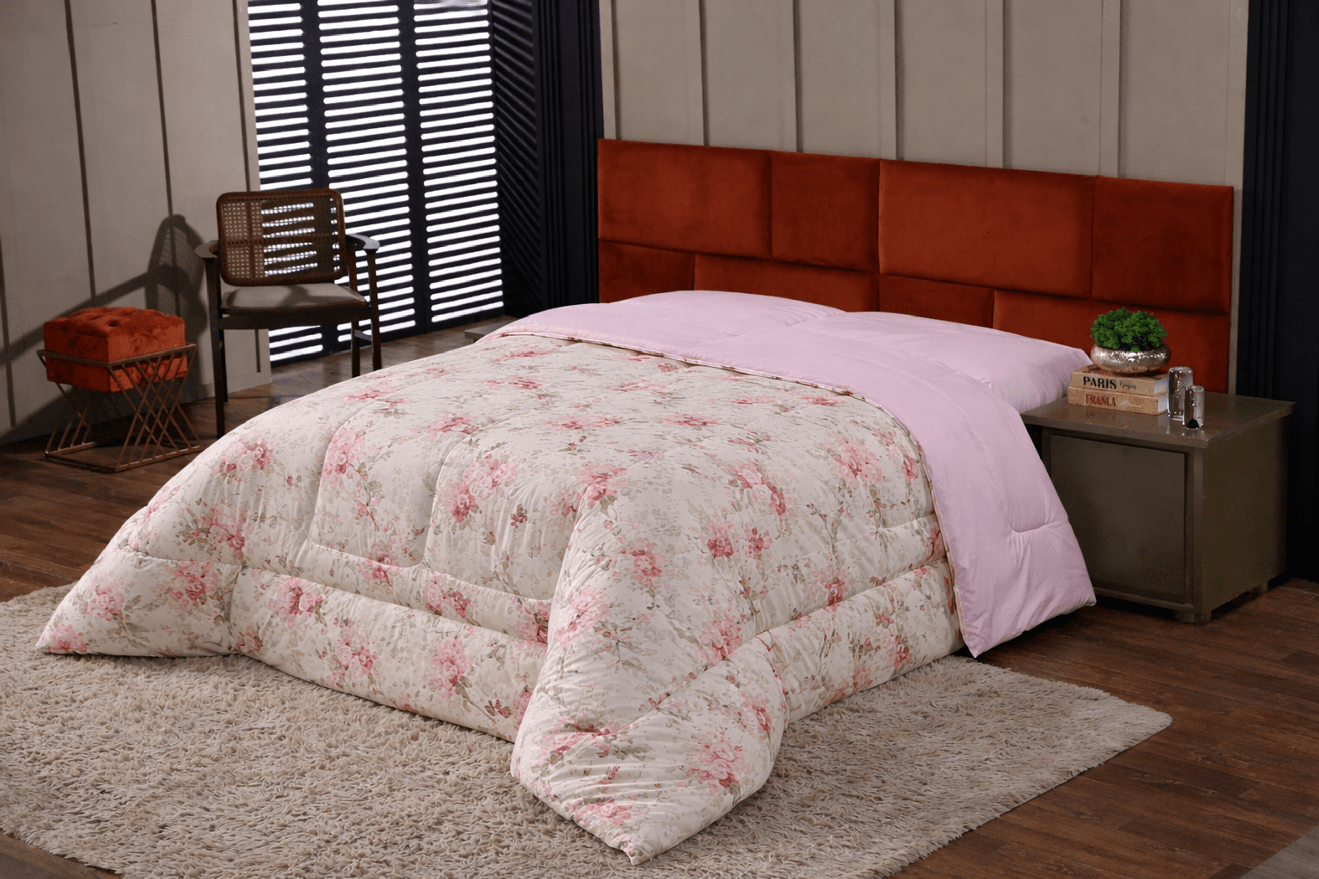 Edredom Casal Padrão Percal 200 Fios Estampado