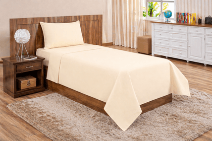 Jogo de Lençol Solteiro Percal 200 Fios 3 peças Liso. miniatura 8