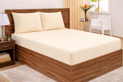 Jogo de Lençol Queen Percal 200 Fios 3 peças Liso. miniatura 1