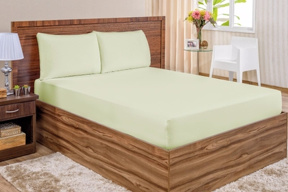 Jogo de Lençol Queen Percal 200 Fios 3 peças Liso. miniatura 10