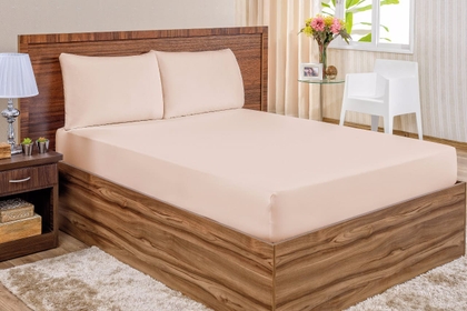 Jogo de Lençol Queen Percal 200 Fios 3 peças Liso. miniatura 7