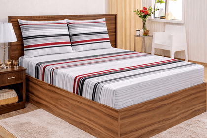 Jogo de Lençol King Percal 200 Fios 3 peças Estampado. miniatura 6