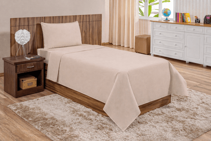 Jogo de Lençol Solteiro Percal 200 Fios 3 peças Liso. miniatura 9